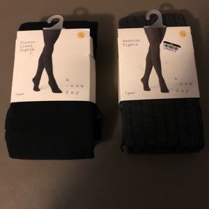 a new day Accessories - two Pair A New Day Sweater/Fleece Lined Tights New a new day Accessories - two Pair A New Day Sweater/Fleece Lined Tights New